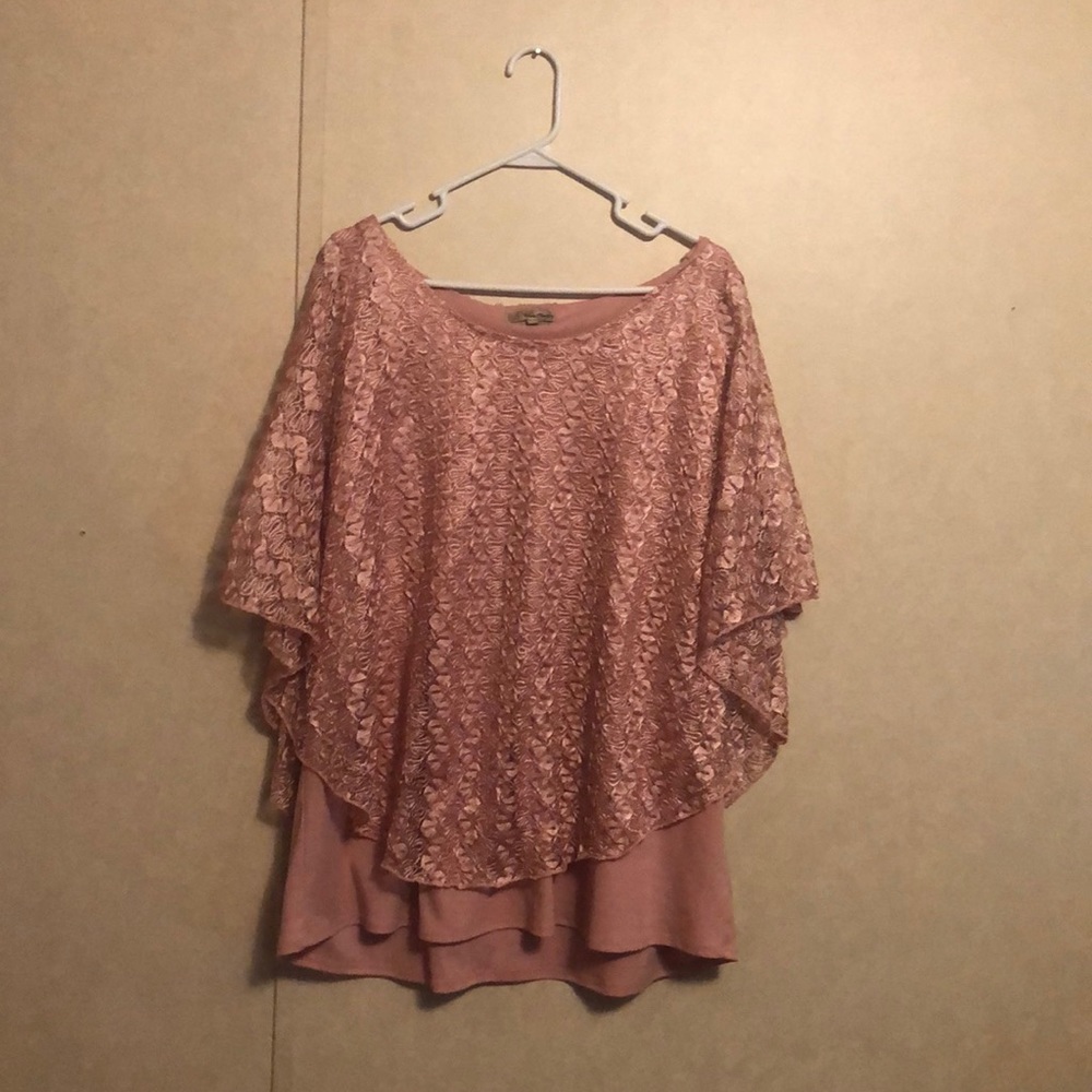 Pink Lace Blouse